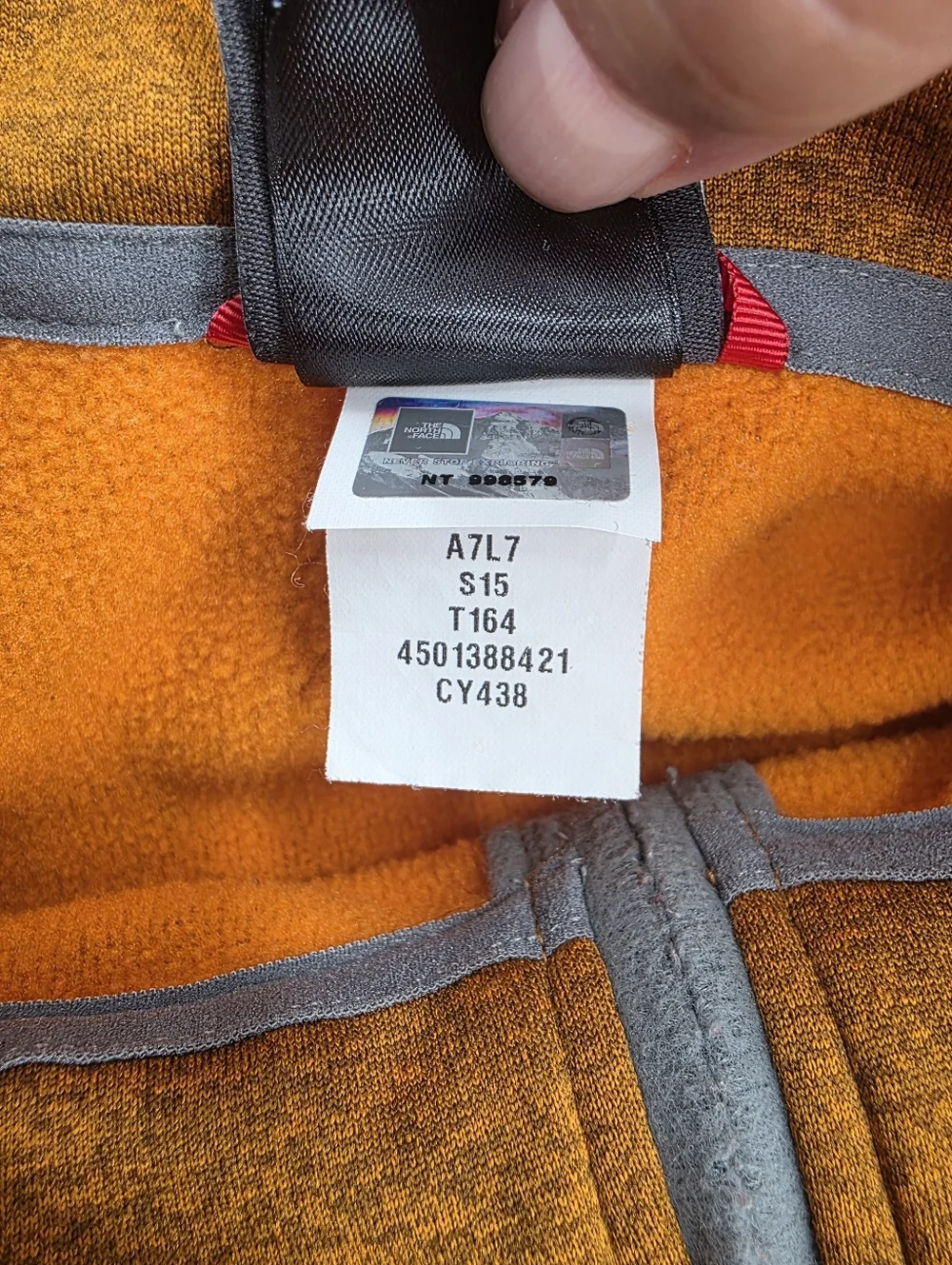 The North Face‎ Canyonlands 1/2 Zip Fleece Pullover Sweater XL Warm Orange A7L7.